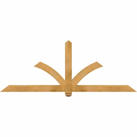 Ekena Millwork Redmond Rough Sawn Timber Gable Bracket, Western Red Cedar, 84"W x 31"H x 4"D x 4"F, 9/12 Pitch GBW084X31X0404RED00RWR